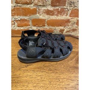 Pre-Own Khombu Women's Active Sport Adjustable Sandals Black Ashley . Size 9M